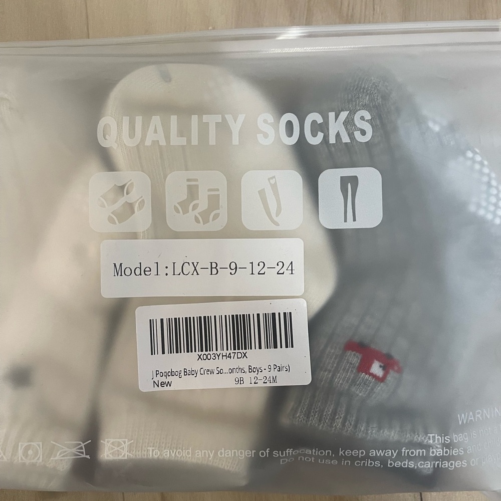 Assorted Ribbed Baby Socks Set - Picture 4 of 4